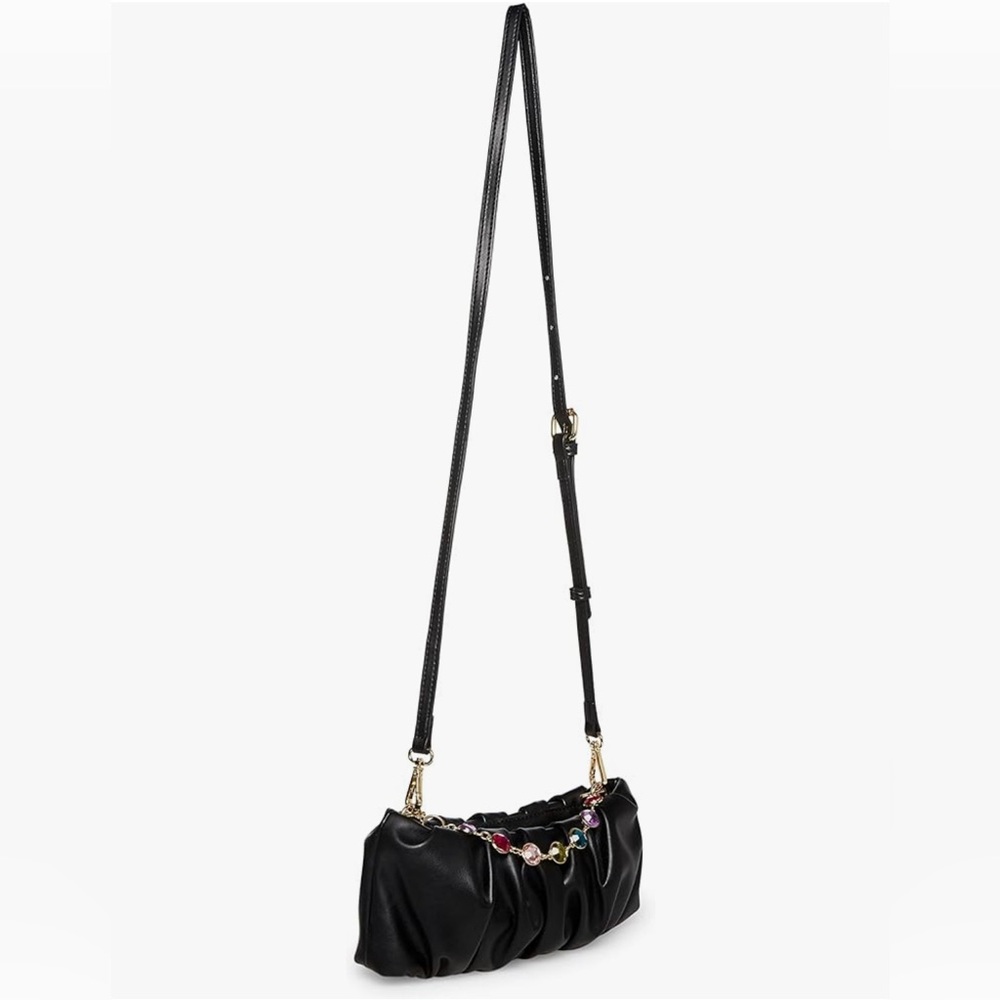 Betsey Johnson Party Black Shoulder Bag - Picture 6 of 12